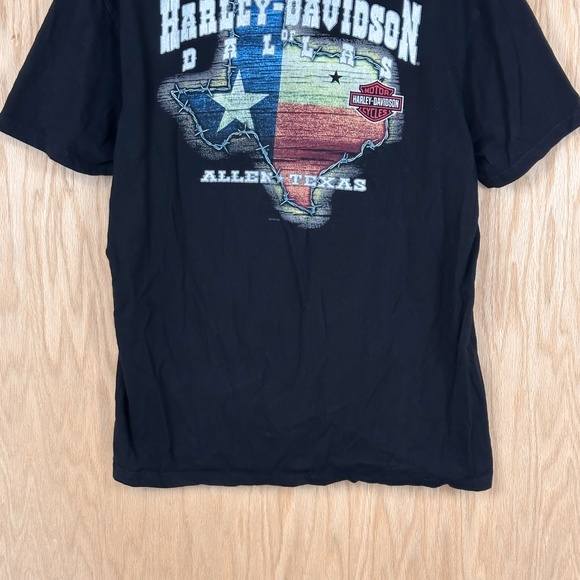 Harley-Davidson Dallas Texas Graphic T-Shirt XL Black Vintage Biker Tee - Picture 6 of 9